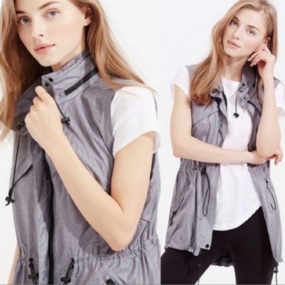 LOU & GREY Utility Activewear Vest Gray in Size Small - Picture 1 of 5